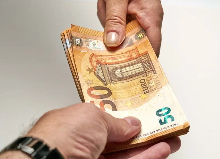 EU Euro banknotes.