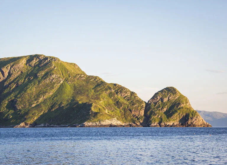 View from boat to Hoddevik, Stadlandet, Norway.