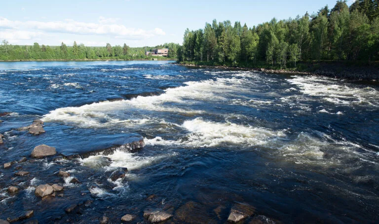 River Glomma in Elverum, Norway.