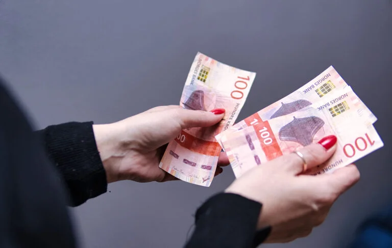 Salary in Norway image concept