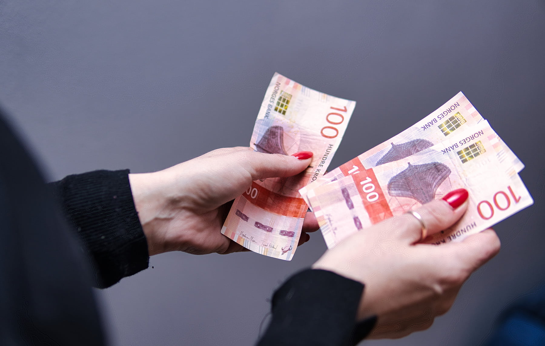 Salary in Norway image concept