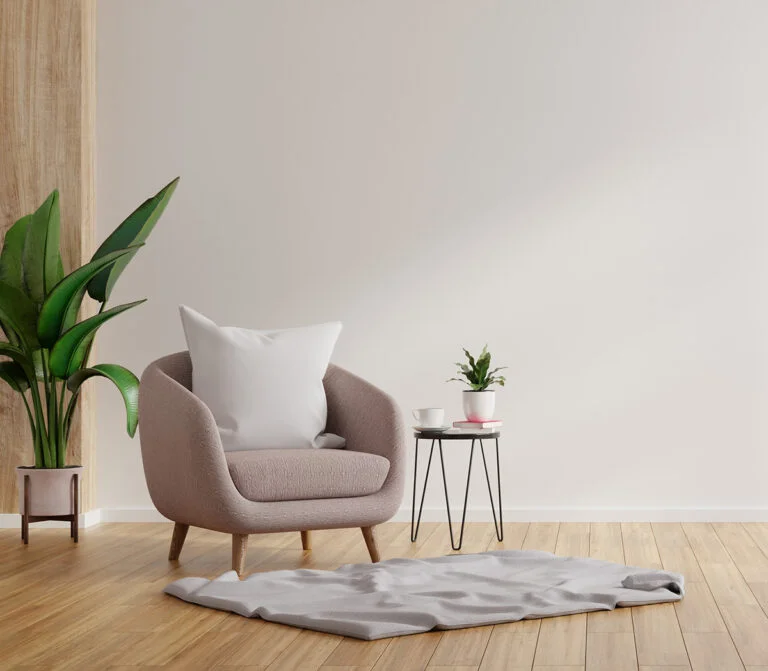 A simple Scandinavian lounge concept.