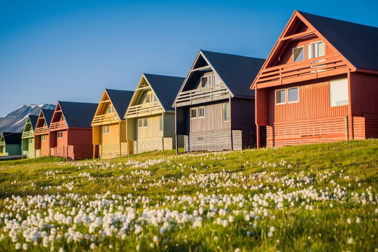 Summer heat in Longyearbyen, Svalbard.