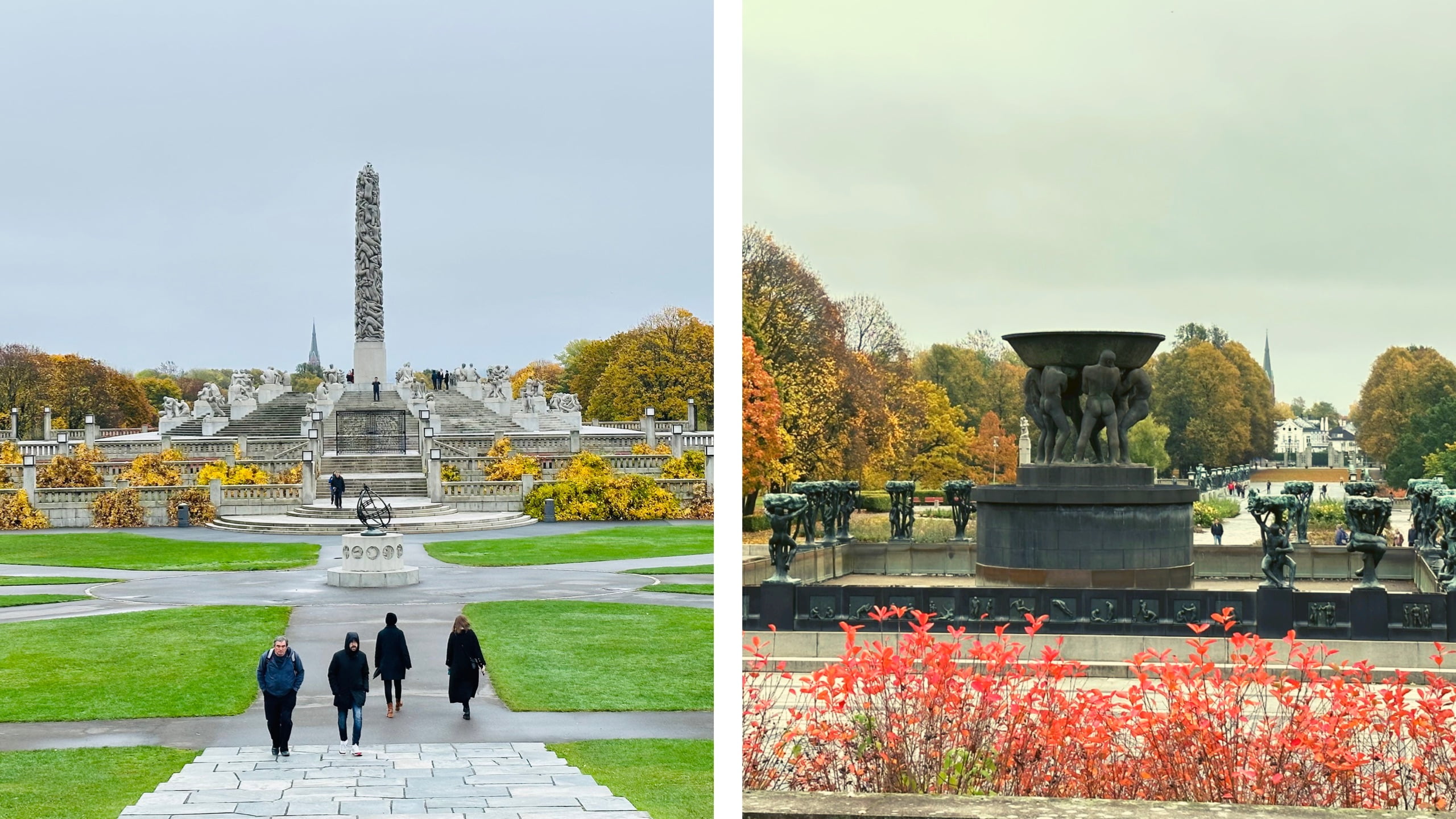 Beautiful fall colors in Oslo, Norway