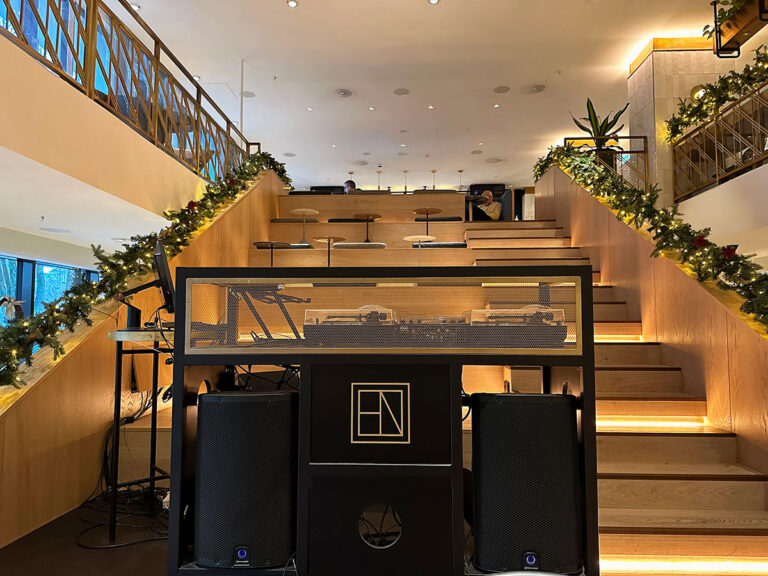 Hotel Norge bar and DJ decks