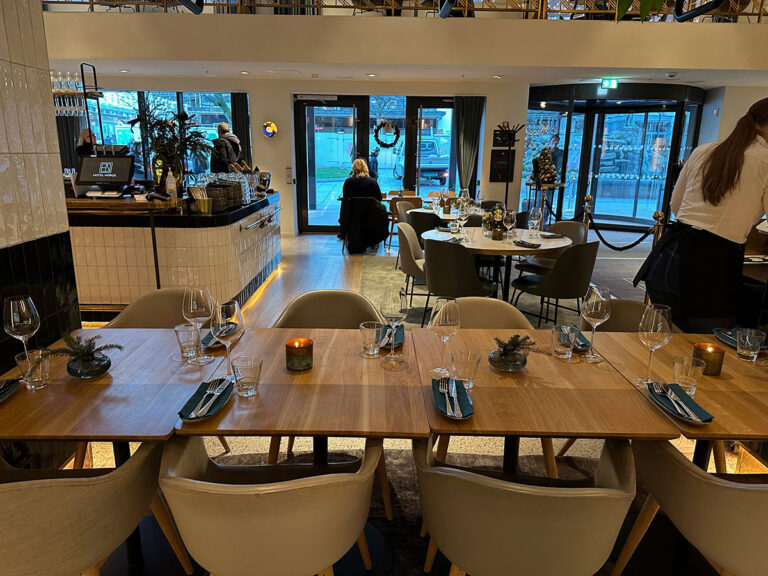 Street level restaurant in Bergen.