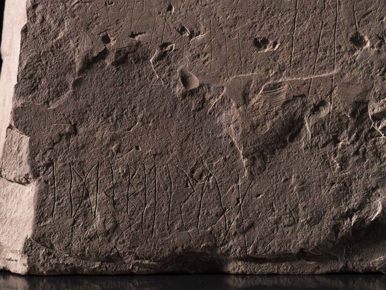 The Svingerud runestone. Photo: Alexis Pantos/KHM, UiO.