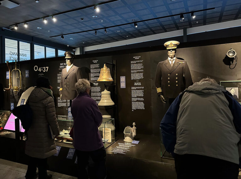 Inside the war museum of Narvik.