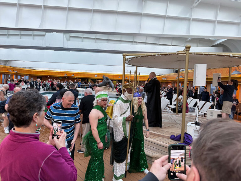 King Neptune on the MS Borealis.