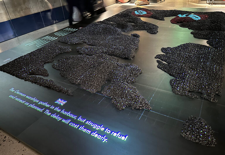 Narvik war museum interactive map