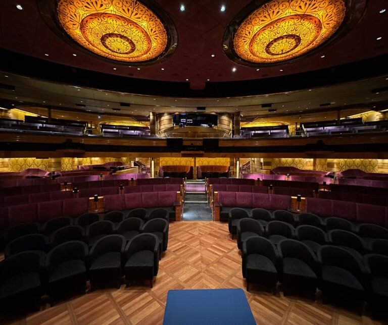View from the stage in the Neptune Lounge theatre.