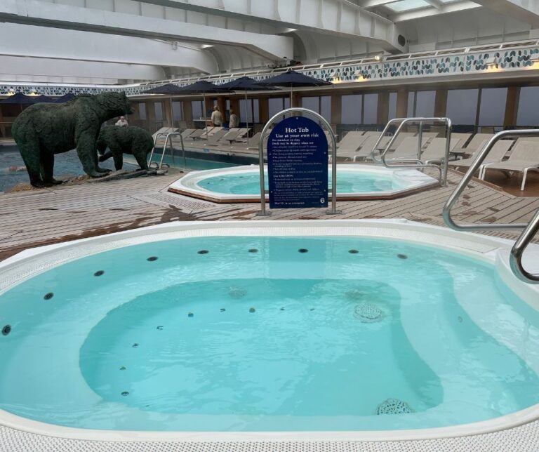 Bolette indoor hot tubs on Deck 8.