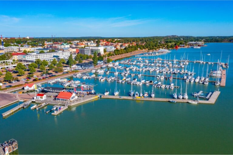 Marina at Mariehamn, Åland.