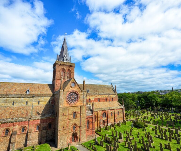 St. Magnus Cathedral in Kirkwall, Orkney.