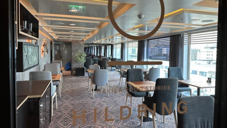 Hildring fine dining restaurant on Havila Castor.