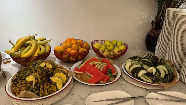 Fruit selection at Radisson Blu Atlantic Hotel breakfast in Stavanger.