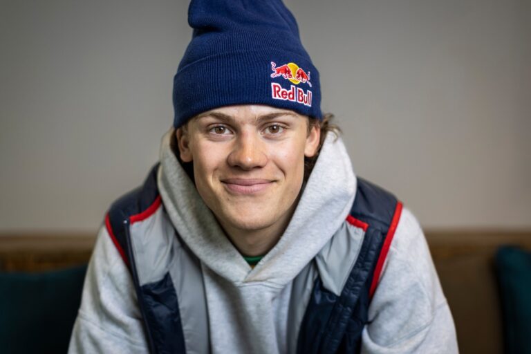 Lucas Braathen in Sao Paulo, Brazil in May 2023. Photo: Fabio Piva / Red Bull Content Pool.