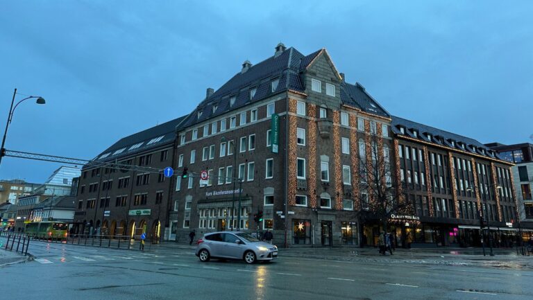 Road junction in Trondheim, Norway. Photo: David Nikel.