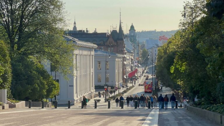 Karl Johans gate in Oslo, Norway. Photo: David Nikel.