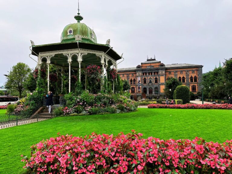KODE Art Museum behind Byparken in Bergen, Norway. Photo: David Nikel.