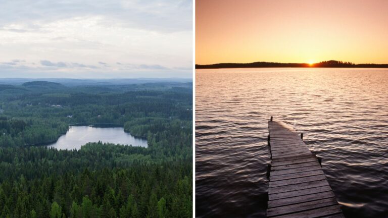 Finnish lakes.