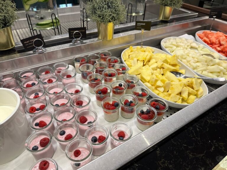 Breakfast buffet at Scandic Flesland Airport.