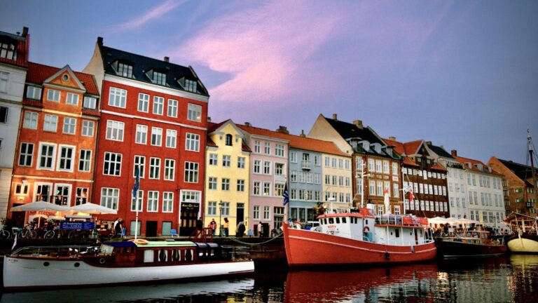Nyhavn canal in Copenhagen, Denmark.