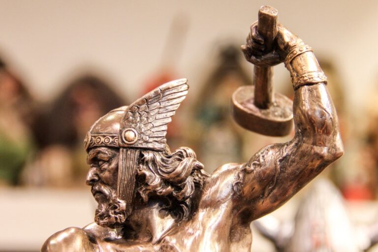 A souvenir of Thor holding his hammer. Photo: Gabrielle photographs / Shutterstock.com.