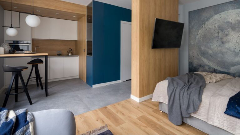 A modern style hybel in Norway.