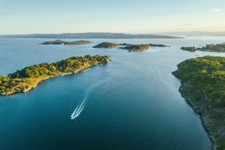 Oslofjord aerial image.