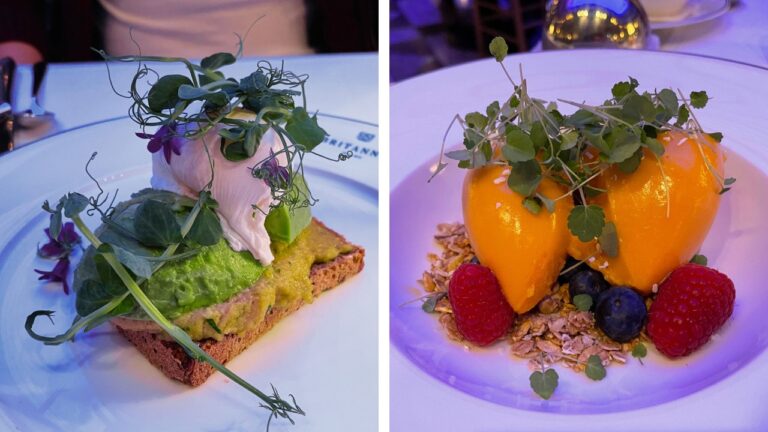Breakfast options at the Britannia Hotel. Photo: David Nikel.