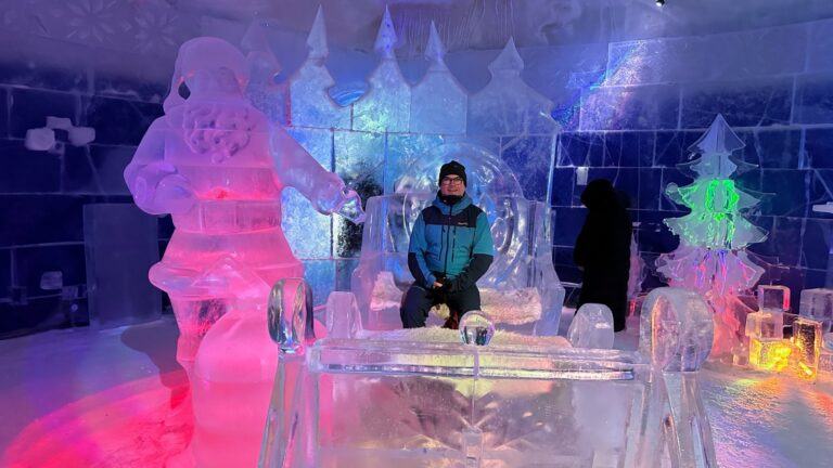 David at the Kirkenes Snow Hotel in Norway. Photo: David Nikel.