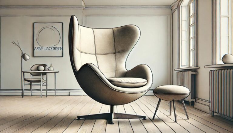 An illustration of the iconic Egg Chair