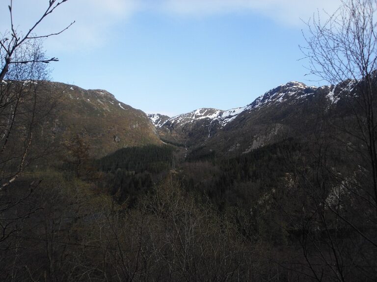 Isdalen valley in Bergen, Norway.