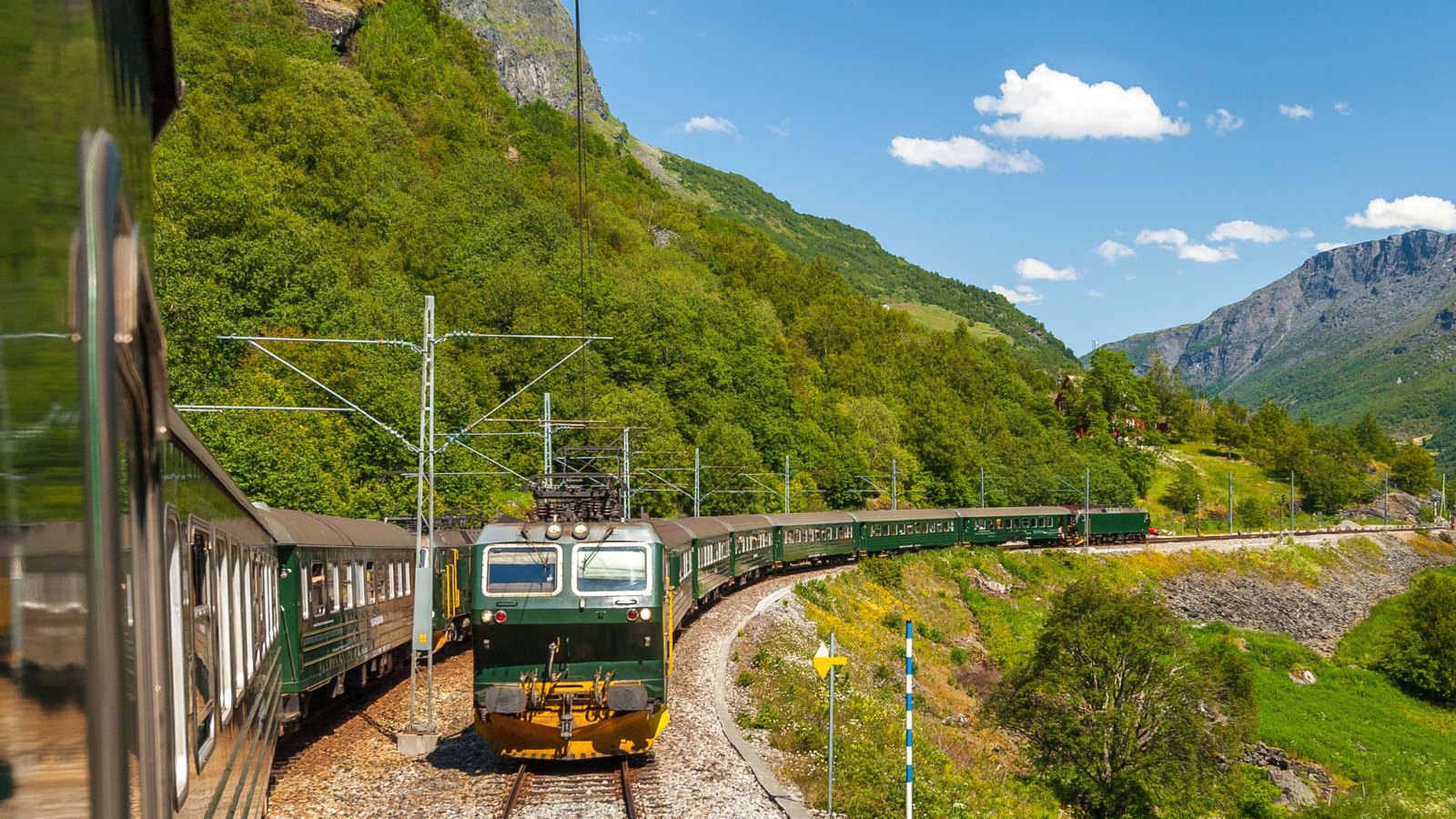 Scenic Flåm Railway in Norway.
