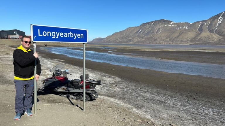 Longyearbyen town limits. Photo: David Nikel.