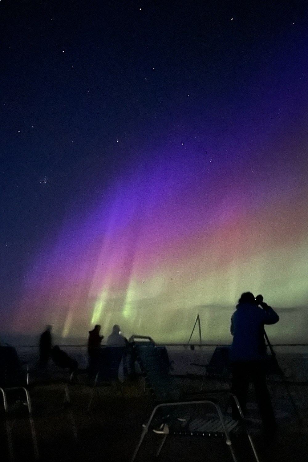 A rainbow of northern lights in Norway. Photo: David Nikel.