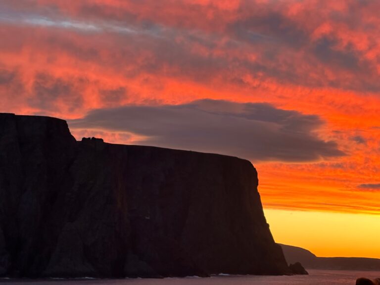 Sunset at the North Cape in Norway. Photo: David Nikel.