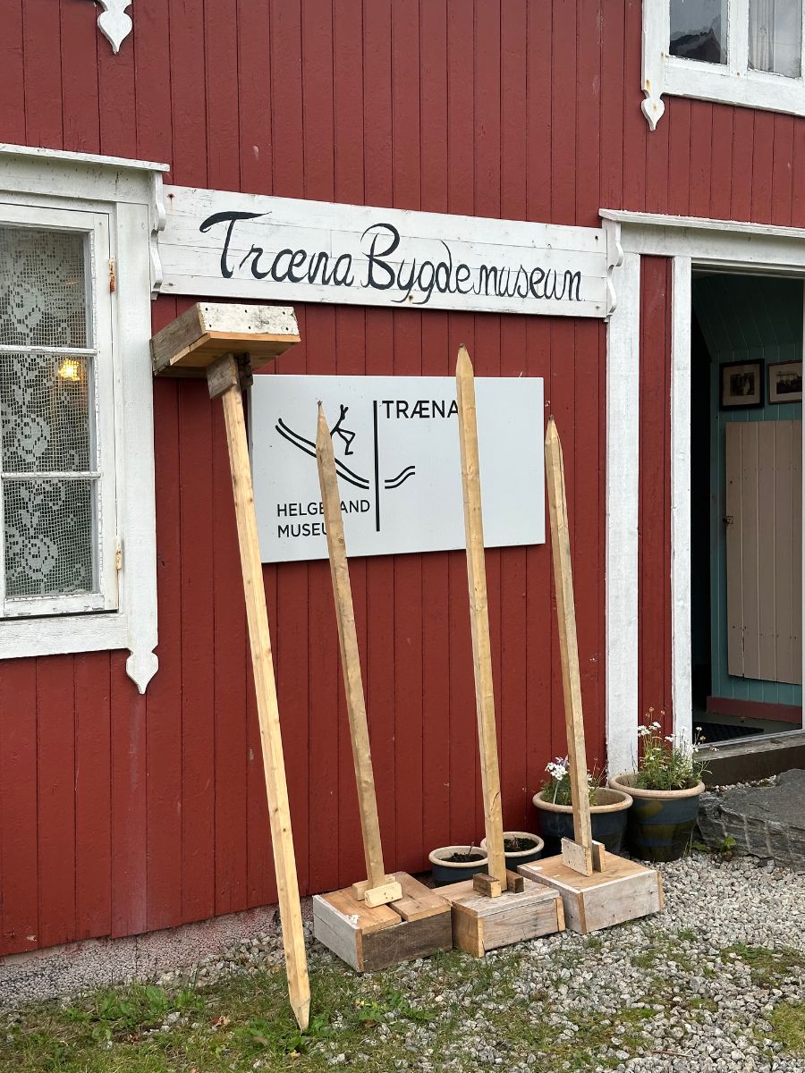 Entrance to Træna Museum on Husøy island. Photo: David Nikel.