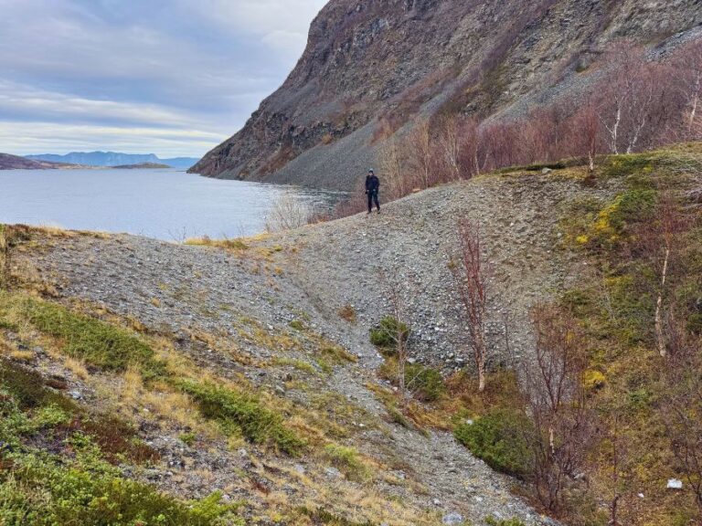 Tirpitz crater by the Kåfjord. Photo: David Nikel.
