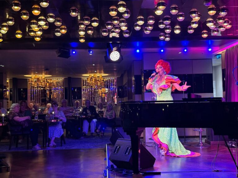 La Voix performing on cruise ship P&O Britannia. Photo: David Nikel.