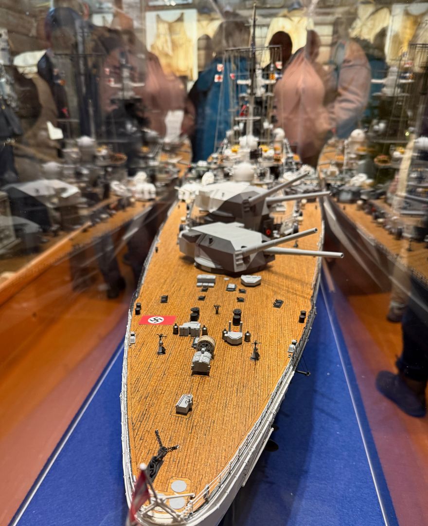 A scale model of the Tirpitz at the museum in Alta, Norway. Photo: David Nikel.