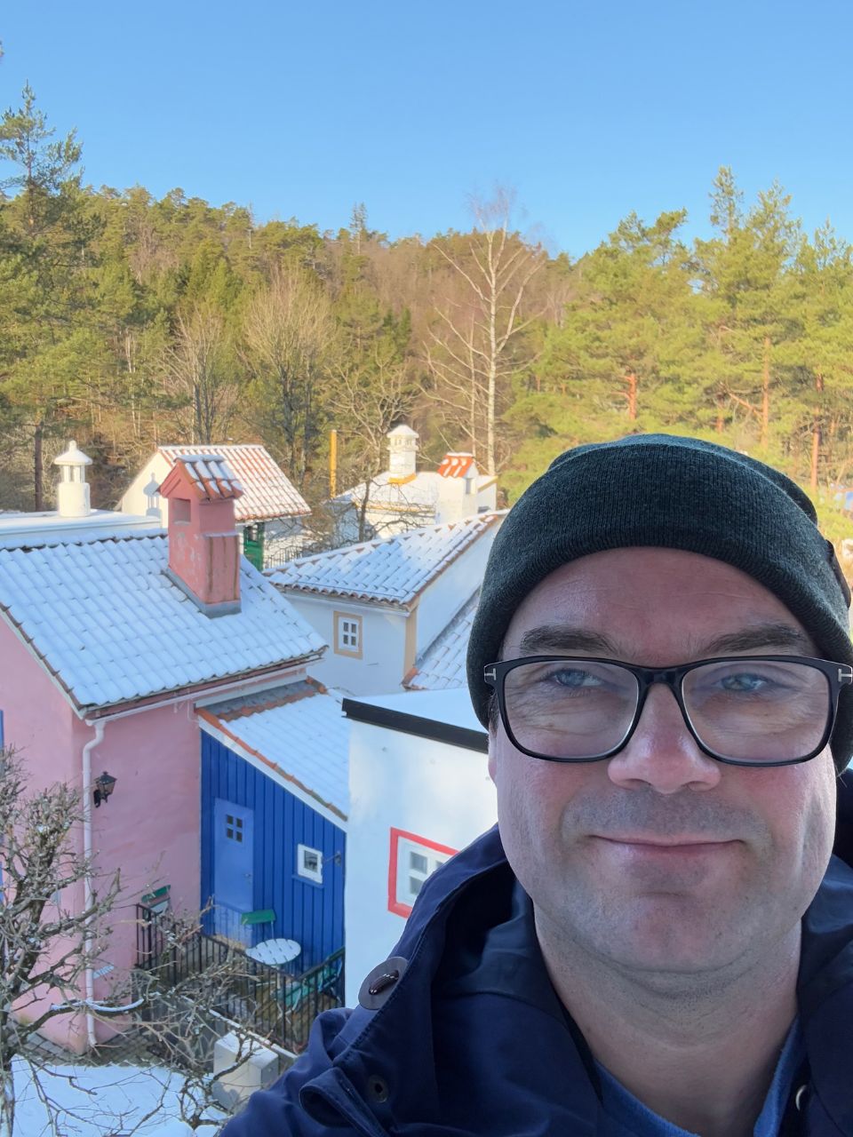 View from top of Tobias' tower in Kardemomme by. Photo: David Nikel.