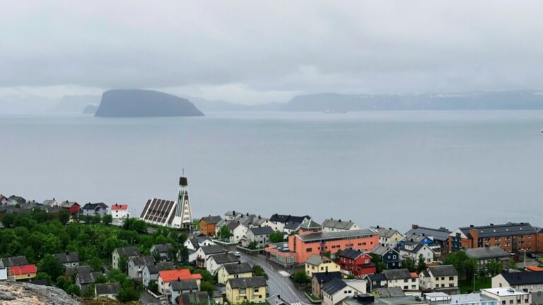 Coastal view of Hammerfest in Northern Norway. Photo: David Nikel.