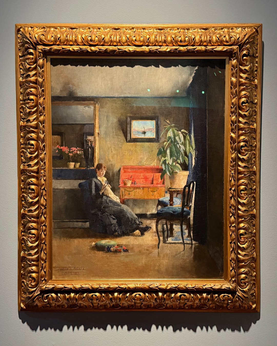 'Blue Interior' by Harriet Backer. Photo: David Nikel.