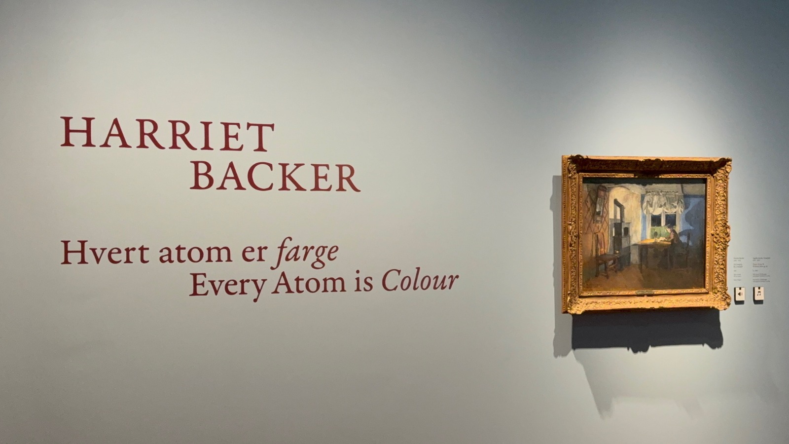 Harriet Backer exhibition in Bergen, Norway. Photo: David Nikel.