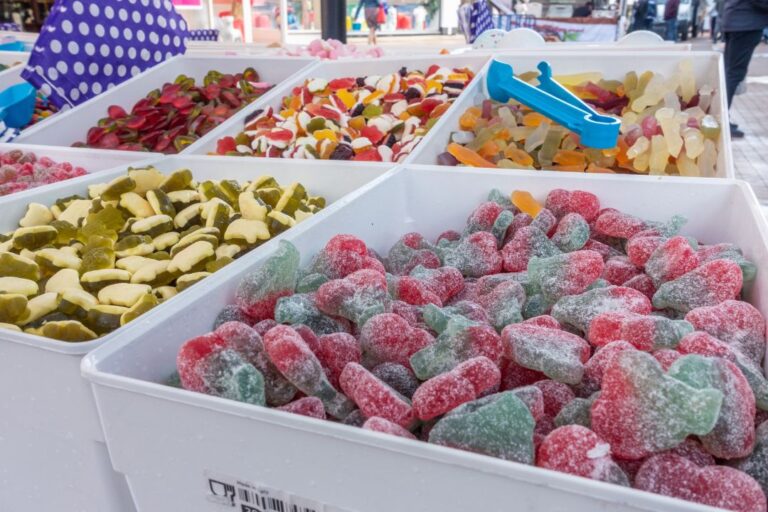 Selection at a candy store.
