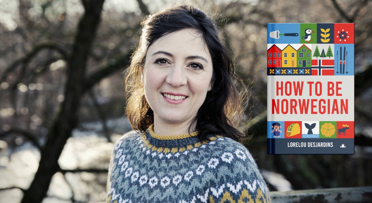 Lorelou Desjardins and her book 'How To Be Norwegian'.